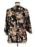 West Kei 100% Polyester Black 3/4 Sleeve Blouse Size XL - photo 2