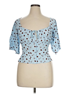 Free People Short Sleeve Blouse