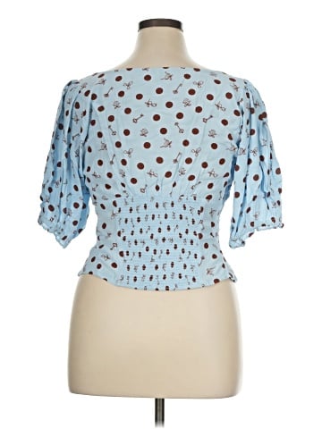 Free People Short Sleeve Blouse (view 2)