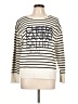 J.Crew Stripes Ivory Pullover Sweater Size L - photo 1