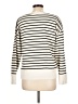 J.Crew Stripes Ivory Pullover Sweater Size L - photo 2