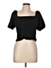 J.Crew 100% Cotton Black Short Sleeve Top Size L - photo 1