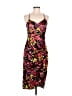 Open Edit 100% Polyester Tropical Black Cocktail Dress Size M - photo 1