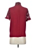 Gibson Burgundy Short Sleeve Blouse Size S - photo 2