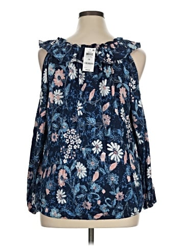 INC International Concepts Long Sleeve Blouse (view 2)