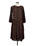 Caslon Paisley Brown Casual Dress Size XS - photo 1