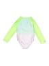 Cat & Jack Color Block Green Rash Guard Size 4T - photo 2