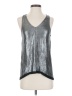 Townsen Metallic Silver Sleeveless Top Size XS - photo 1