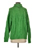 Topshop Solid Green Turtleneck Sweater Size 4 - photo 1