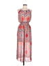 En Focus Studio 100% Polyester Chevron-herringbone Multi Color Pink Casual Dress Size 6 - photo 1
