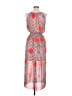 En Focus Studio 100% Polyester Chevron-herringbone Multi Color Pink Casual Dress Size 6 - photo 2