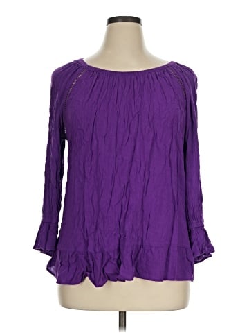 INC International Concepts 3/4 Sleeve Blouse (view 1)