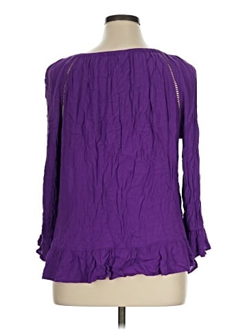 INC International Concepts 3/4 Sleeve Blouse (view 2)