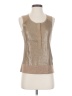 J.Crew Metallic Tan Sleeveless Blouse Size XS - photo 1
