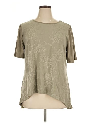 DG^2 by Diane Gilman Short Sleeve Blouse (view 1)