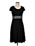 Another Thyme Argyle Black Casual Dress Size 6 - photo 1