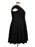 Fervour Solid Black Cocktail Dress Size 2X - photo 4