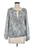 Vince Camuto 100% Polyester Gray Long Sleeve Blouse Size M - photo 1