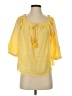 Monsoon Yellow 3/4 Sleeve Blouse Size S - photo 1