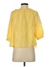 Monsoon Yellow 3/4 Sleeve Blouse Size S - photo 2