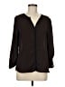 Meraki Polka Dots Brown 3/4 Sleeve Blouse Size M - photo 1