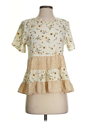 Paper Crane Short Sleeve Blouse (view 1)