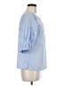 Ann Taylor LOFT Blue 3/4 Sleeve Blouse Size M - photo 4