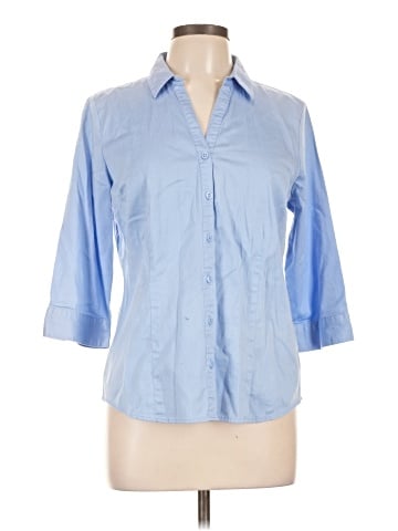 Dana Buchman 3/4 Sleeve Button-Down Shirt (view 1)