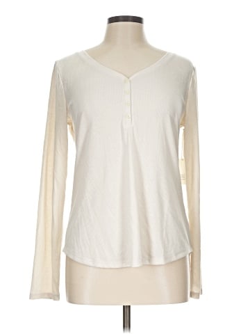 a.n.a. A New Approach Long Sleeve Henley (view 1)