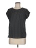 Lily White Black Short Sleeve Top Size M - photo 1