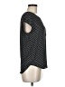 Lily White Black Short Sleeve Top Size M - photo 4