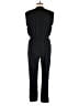 Bar III 100% Polyester Solid Black Jumpsuit Size L - photo 2