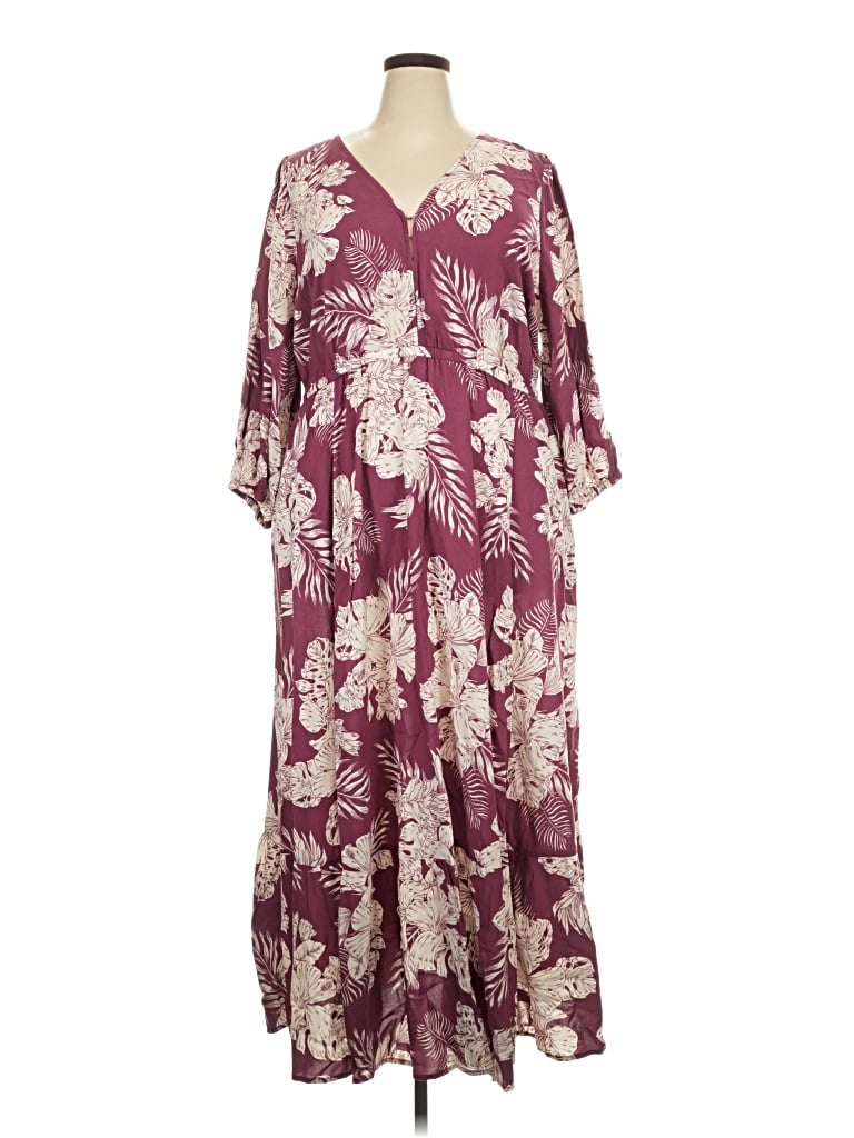 Pre-owned Torrid Casual Dress In Burgundy