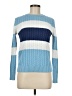 Tommy Hilfiger 100% Cotton Color Block Blue Pullover Sweater Size M - photo 1