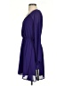 Sequin Hearts 100% Polyester Solid Purple Casual Dress Size S - photo 5