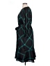 Ann Taylor 100% Polyester Argyle Teal Casual Dress Size 14 - photo 5