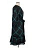 Ann Taylor 100% Polyester Argyle Teal Casual Dress Size 14 - photo 4