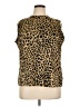 Kasper Animal Print Gold Sleeveless Blouse Size XL - photo 1