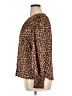 Pleione 100% Polyester Animal Print Brown Long Sleeve Blouse Size XL - photo 5