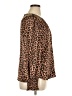 Pleione 100% Polyester Animal Print Brown Long Sleeve Blouse Size XL - photo 4