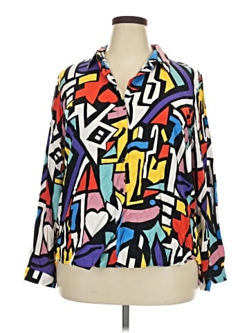 Big Dart Long Sleeve Blouse (view 1)