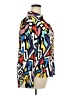 Big Dart 100% Viscose Print White Long Sleeve Blouse Size EU 54 / US 24 - photo 4