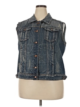 Ashley Stewart Denim Vest