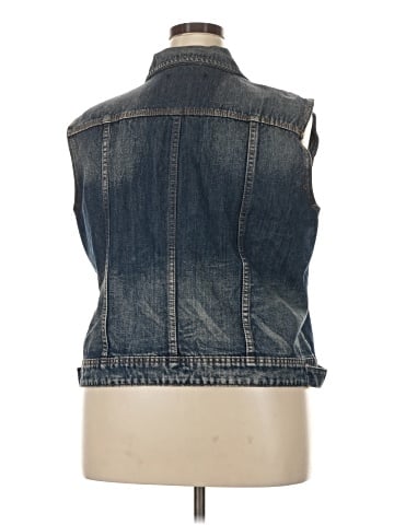 Ashley Stewart Denim Vest (view 2)