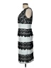 Sangria Chevron-herringbone Gray Cocktail Dress Size 10 - photo 5