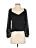 Zara 100% Viscose Black 3/4 Sleeve Blouse Size S - photo 1