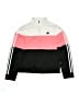 Adidas 100% Polyester Color Block Pink Track Jacket Size 16 - photo 1
