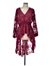 Torrid Burgundy Long Sleeve Blouse Size Lg Plus (0) - photo 1