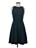 Ann Taylor LOFT Chevron-herringbone Teal Casual Dress Size 0 - photo 1