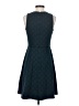 Ann Taylor LOFT Chevron-herringbone Teal Casual Dress Size 0 - photo 2
